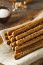 Crunchy Salty Pretzel Rods Royalty Free Stock Photo