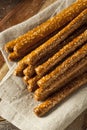 Crunchy Salty Pretzel Rods Royalty Free Stock Photo