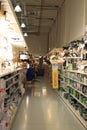 Cruquius, the Netherlands - July 31st 2021: lighting department in hardware store
