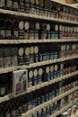 Cruquius, the Netherlands - July 31st 2021: paint containers in store