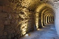 Crusader castle ruins underground, Al-Karak, Jordan Royalty Free Stock Photo