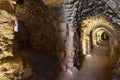 Crusader castle ruins underground, Al-Karak, Jordan Royalty Free Stock Photo