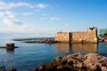 Crusader Fort at the ancient port of Byblos Royalty Free Stock Photo