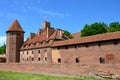 Crusader`s Castle Malbork. saturday morning