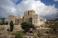 Crusaders Castle of Byblos, Mediterranean coast, Lebanon Royalty Free Stock Photo