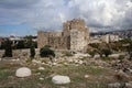 Crusaders Castle of Byblos, Mediterranean coast, Lebanon Royalty Free Stock Photo