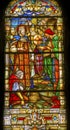 Crusades Stained Glass King Saint Louis Cathedral New Oreleans Louisiana Royalty Free Stock Photo