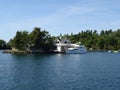 Cruse in Canada`s Thousand Islands. Royalty Free Stock Photo