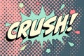 Crush Abstract cartoon frame vector background. sketch Royalty Free Stock Photo