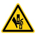 Crush Hand Top Bottom Symbol Sign, Vector Illustration, Isolate On White Background Label .EPS10