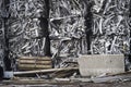 Crushed Bales of Aluminum Scrap