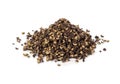 Crushed black pepper on whited background Royalty Free Stock Photo