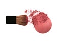 Crushed blush and brush