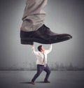 Crushed by boss Royalty Free Stock Photo