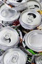 Crushed cans for recycling