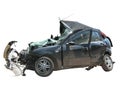 Crushed car Royalty Free Stock Photo