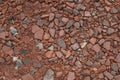 Crushed clay with an admixture of other crushed stones Royalty Free Stock Photo