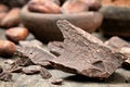 Crushed dark chocolate Royalty Free Stock Photo