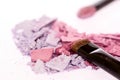 Crushed eyeshadow close up Royalty Free Stock Photo