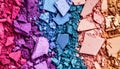 Crushed Eyeshadow Palette Texture Close Up Royalty Free Stock Photo