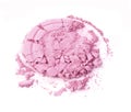 Crushed facial pastel color powder cosmetic circle form Royalty Free Stock Photo