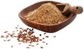 Crushed flax seeds Royalty Free Stock Photo