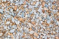 Crushed granite and pebble gravel texture