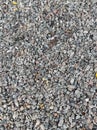 Crushed gravel texture, pieces of stone, building material