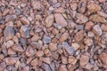 Crushed gravel texture on road Royalty Free Stock Photo