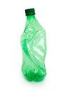 Crushed Green Water Bottle Royalty Free Stock Photo
