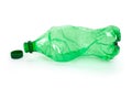 Crushed Green Water Bottle Royalty Free Stock Photo