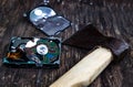 Crushed Hard Disk Drive Royalty Free Stock Photo