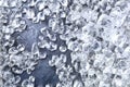 Crushed ice background. Top view Royalty Free Stock Photo