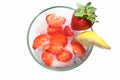 Crushed ice of strawberries Royalty Free Stock Photo