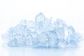 Crushed ice on white background Royalty Free Stock Photo