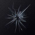 Crushed mirror or broken surface of glass Royalty Free Stock Photo