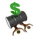 Crushed by oil barrel price icon