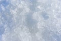 Crushed pieces of ice with snow background texture Royalty Free Stock Photo