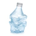 Crushed plastic bottle Royalty Free Stock Photo