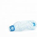 Crushed plastic bottle recycling image Royalty Free Stock Photo
