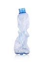 Crushed plastic bottle