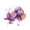 Crushed purple eye shadow Royalty Free Stock Photo