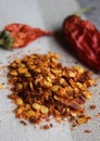 Crushed red chillies