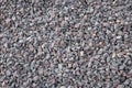 Crushed rock close up. Stone road building material gravel texture, background Royalty Free Stock Photo