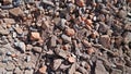 Crushed rocks left over from construction Royalty Free Stock Photo