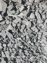 Crushed stone grey rock texture background gravel Royalty Free Stock Photo