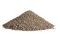 Crushed stone screenings isolated Royalty Free Stock Photo