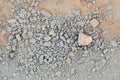 Crushed stone texture background. Repair and construction work. Gravel outdoor road. Royalty Free Stock Photo