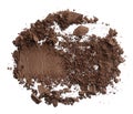 Crushed texture of dark brown eye shadow or powder Royalty Free Stock Photo