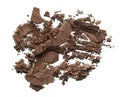 Crushed texture of dark brown eye shadow or powder Royalty Free Stock Photo